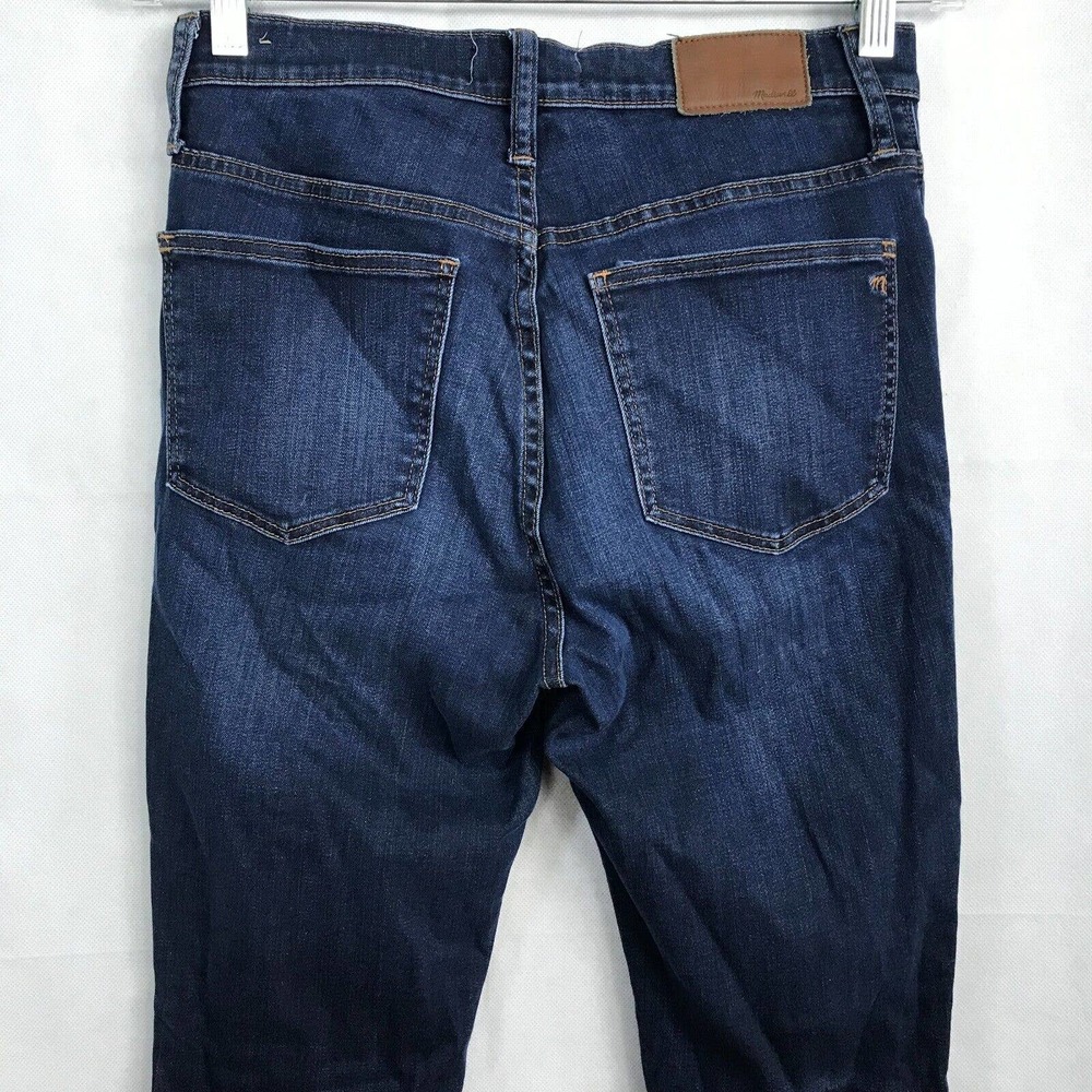Madewell Jeans Womens Sz 28 Blue Denim 9 Inch High Rise Skinny Stretch 5 Pocket - Picture 5 of 11